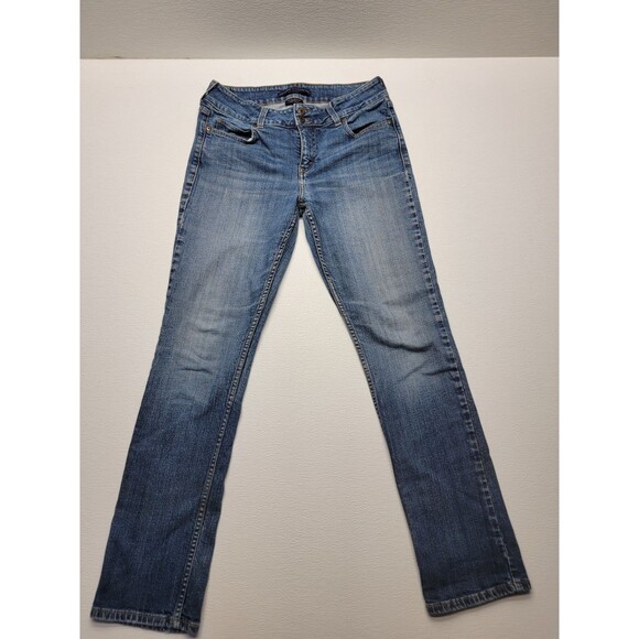 Levi’s 526 Slender Straight Jeans Women’s Size 8 Blue Denim Pre-Owned - Picture 1 of 10
